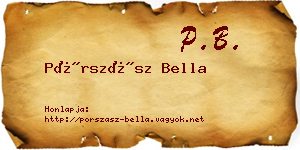 Pórszász Bella névjegykártya